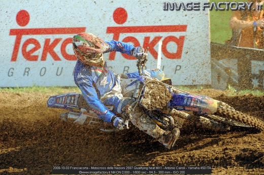 2009-10-03 Franciacorta - Motocross delle Nazioni 2597 Qualifying heat MX1 - Antonio Cairoli - Yamaha 450 ITA